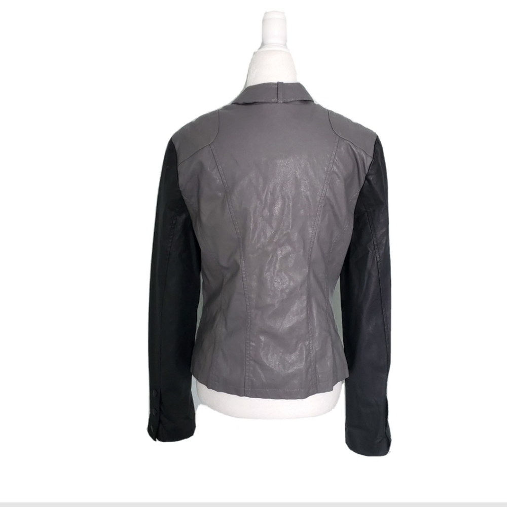 NWOT Kut From The Kloth Gray Faux Leather Jacket - Picture 2 of 6